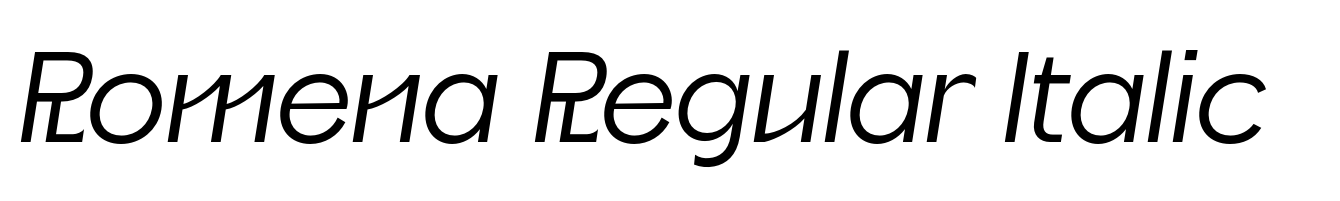 Romena Regular Italic